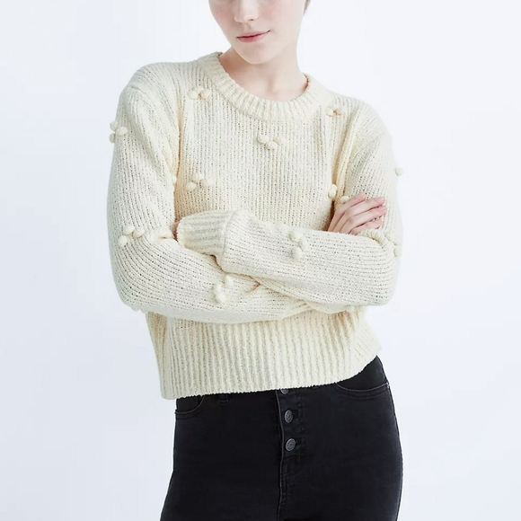 Madewell Sweaters - #37 Madewell Dotted Bobble Pullover Sweater